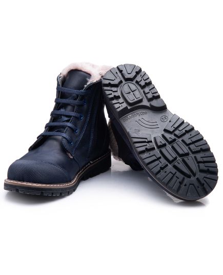 Зимние ботинки для Theo Leo темно-синего цвета, Цвет: т.синій, Размер: 26, изображение 2