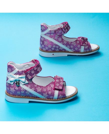 Босоніжки для дівчаток Theo Leo рожевого кольору, Колір: рожевий, Розмір: 27, зображення 2