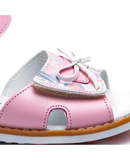 Босоножки для девочек Theo Leo розового цвета, Цвет: рожевий/ малюнок, Размер: 23, изображение 5