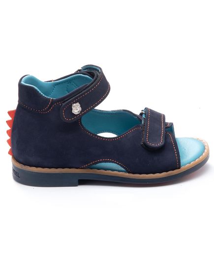 Босоніжки для хлопчиків Theo Leo темно-синього кольору, Колір: т.синій, Розмір: 25, зображення 4