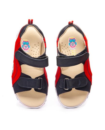 Босоніжки для хлопчиків Theo Leo синього та червоного кольорів, Колір: синій/червоний, Розмір: 23, зображення 4
