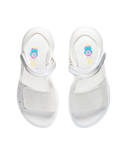 Сандалии для девочек Theo Leo белого цвета, Цвет: білий/срібний, Размер: 31, изображение 4