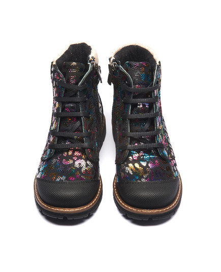 Черевики для дівчат Theo Leo чорного кольору, Колір: чорний/золотий, Розмір: 26, зображення 4