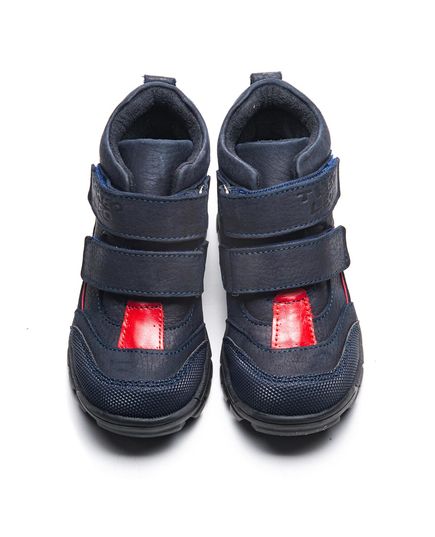 Ботинки для мальчиков Theo Leo темно-синего цвета, Цвет: т.синій/червоний, Размер: 21, изображение 4