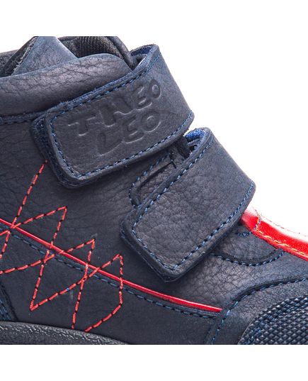 Ботинки для мальчиков Theo Leo темно-синего цвета, Цвет: т.синій/червоний, Размер: 21, изображение 3