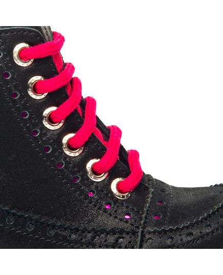 Ботинки для девочек Theo Leo черного цвета, Цвет: чорний/рожевий, Размер: 27, изображение 3