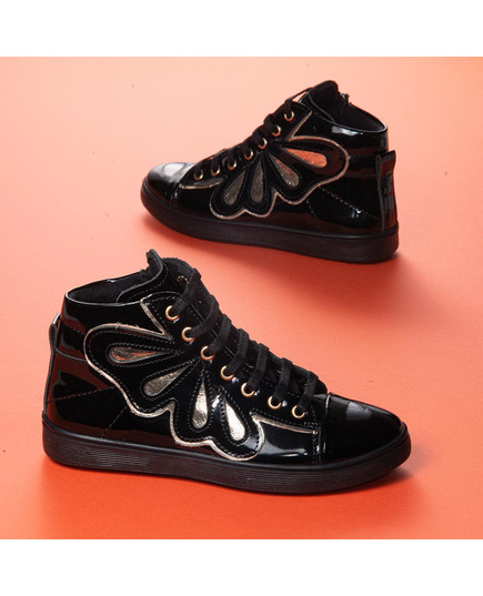 Черевики для дівчат Theo Leo чорного кольору, Колір: чорний, Розмір: 28, зображення 3