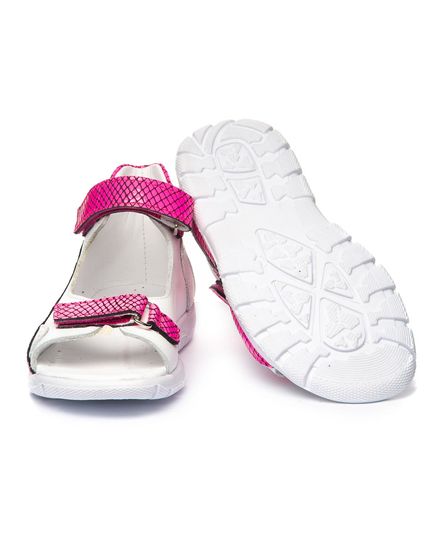 Босоножки для девочек Theo Leo белого и розового цветов, Цвет: білий/рожевий, Размер: 24, изображение 3