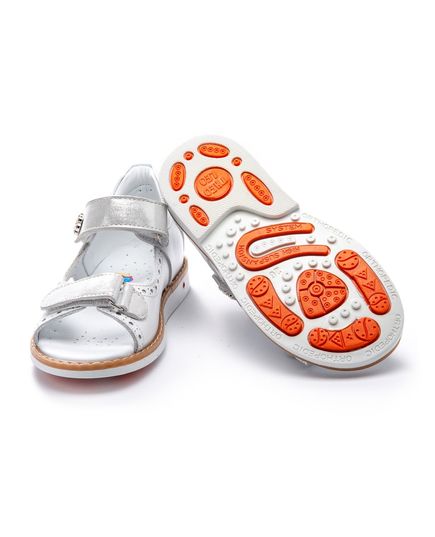 Босоніжки для дівчаток Theo Leo білого кольору, Колір: білий, Розмір: 26, зображення 2