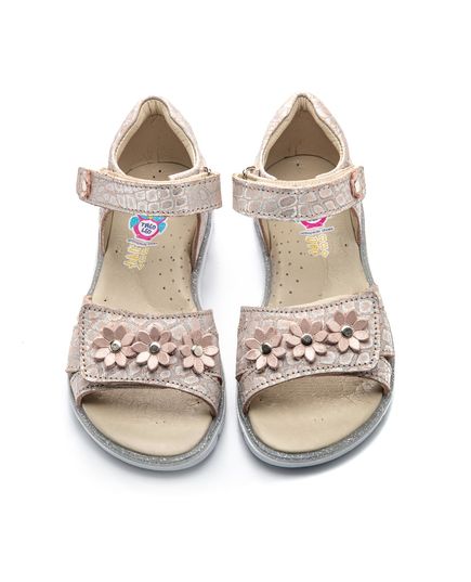 Сандалі для дівчаток Theo Leo бежевого кольору, Колір: золотий леопард, Розмір: 26, зображення 2