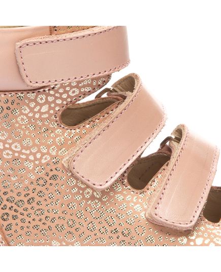 Ортопедичні босоніжки для дівчаток Theo Leo бежевого кольору, Колір: золотий, Розмір: 30, зображення 4