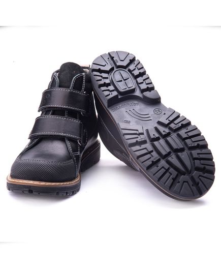 Ботинки для мальчиков Theo Leo черного цвета, Цвет: чорний, Размер: 24, изображение 3