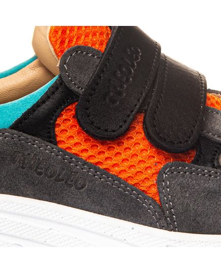 Кросівки дитячі Theo Leo мультиколор, Колір: сірий/чорний/помаранчевий, Розмір: 27, зображення 5