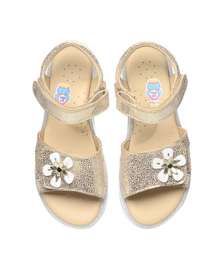 Босоніжки для дівчаток Theo Leo золотого кольору, Колір: золотий, Розмір: 26, зображення 5