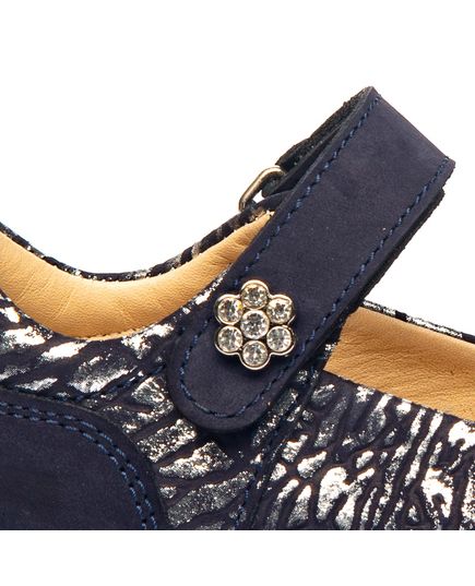 Туфлі для дівчаток Theo Leo синього кольору, Колір: т.синій, Розмір: 35, зображення 4