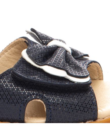 Босоніжки для дівчаток Theo Leo темно-синього кольору, Колір: т.синій/білий, Розмір: 26, зображення 3