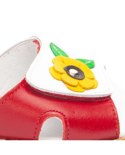 Босоножки для девочек Theo Leo белого и красного цветов, Цвет: білий/червоний, Размер: 29, изображение 3