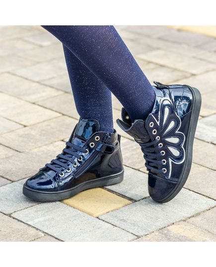 Ботинки для девочек Theo Leo синего цвета, Цвет: синій, Размер: 28, изображение 5