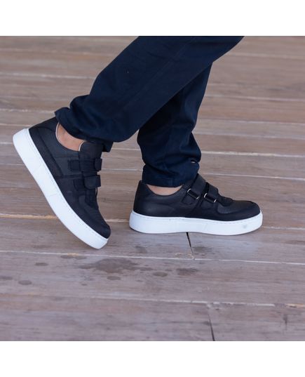 Кеди для мальчиков Theo Leo черного цвета, Цвет: чорний, Размер: 28, изображение 2