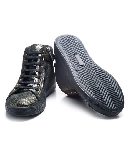 Черевики для дівчат Theo Leo чорного та золотого кольорів, Колір: чорний/золотий, Розмір: 28, зображення 3