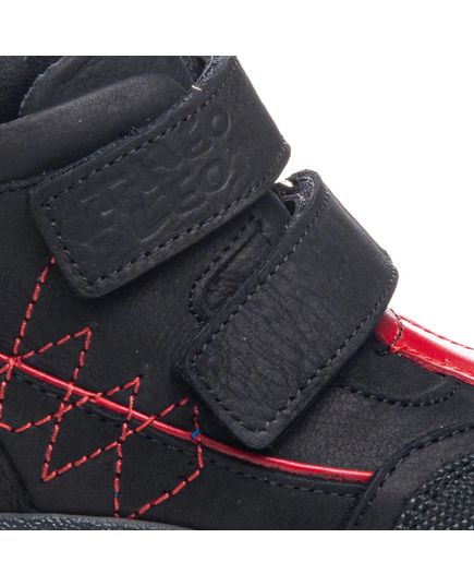 Ботинки для мальчиков Theo Leo черного цвета, Цвет: чорний/червоний, Размер: 21, изображение 5