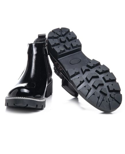 Ботинки для девочек Theo Leo черного цвета, Цвет: чорний/леопард, Размер: 37, изображение 3