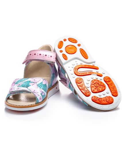 Босоножки для девочек Theo Leo разноцветные, Цвет: рожевий/різнокольоровий, Размер: 24, изображение 3