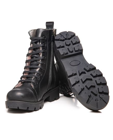 Зимние ботинки для девочек Theo Leo черного цвета, Цвет: чорний, Размер: 28, изображение 3