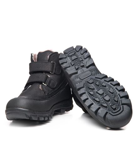 Зимові черевики для хлопчиків  Theo Leo чорного кольору, Колір: чорний, Розмір: 27, зображення 4