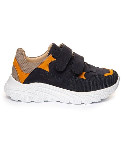Кросівки дитячі Theo Leo темно-синього кольору, Колір: чорний/помаранчевий, Розмір: 32, зображення 5