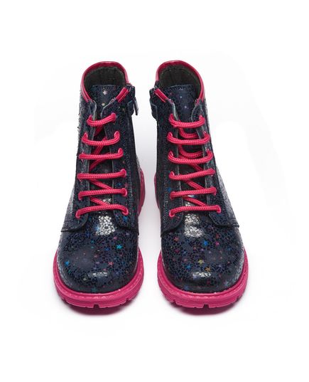 Черевики для дівчат Theo Leo синього кольору, Колір: синій/рожевий, Розмір: 21, зображення 4