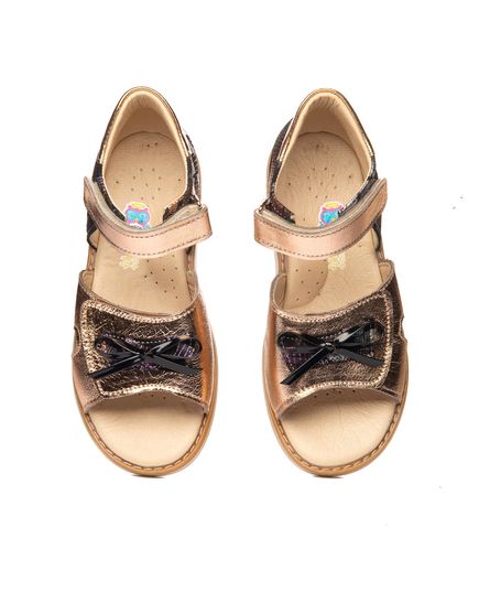 Босоніжки для дівчаток Theo Leo золотого кольору, Колір: золотий, Розмір: 26, зображення 4