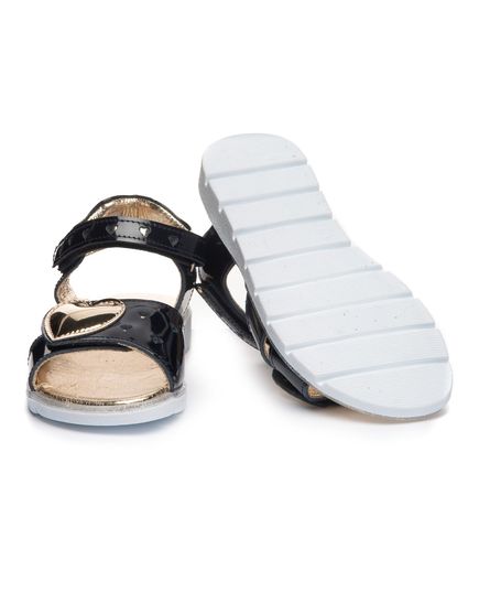 Сандалі для дівчаток Theo Leo темно-синього кольору, Колір: синій/золотий, Розмір: 27, зображення 2