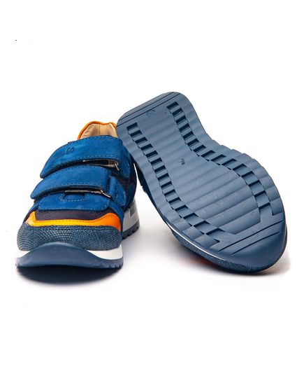 Кроссовки для мальчиков 1317, Цвет: синій/помаранчевий, Размер: 40, изображение 3