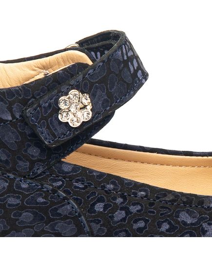 Туфлі для дівчаток Theo Leo синього кольору, Колір: т.синій, Розмір: 28, зображення 4