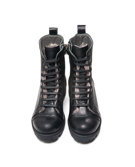 Зимние ботинки для девочек Theo Leo черного цвета, Цвет: чорний, Размер: 28, изображение 4