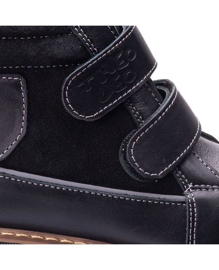 Ботинки для мальчиков Theo Leo черного цвета, Цвет: чорний, Размер: 24, изображение 2