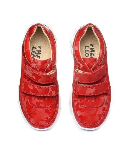 Кросівки Theo Leo червоного кольору, Колір: червоний/камуфляж, Розмір: 26, зображення 4