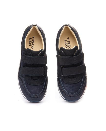 Кросівки для хлопчиків Theo Leo синього кольору, Колір: т.синій, Розмір: 21, зображення 4