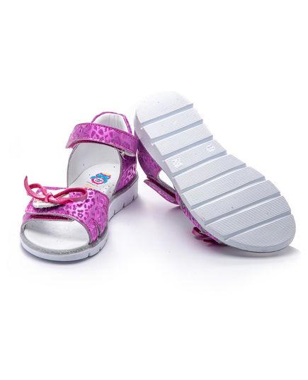 Сандалі для дівчаток Theo Leo кольору фуксії, Колір: малиновий леопард , Розмір: 36, зображення 3