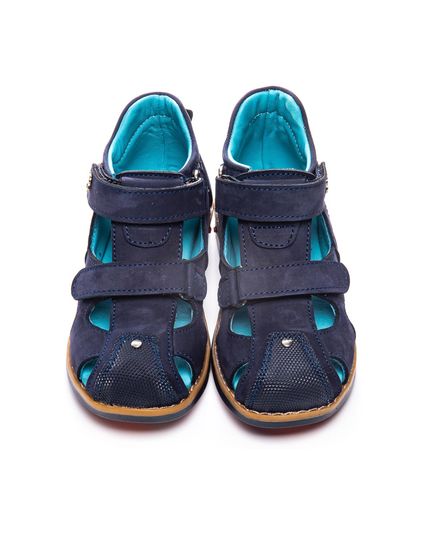 Босоножки для мальчиков Theo Leo темно-синего цвета, Цвет: т.синій, Размер: 31, изображение 5