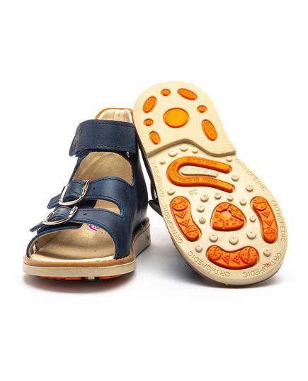 Босоніжки для хлопчиків Theo Leo синього кольору, Колір: синій, Розмір: 27, зображення 5