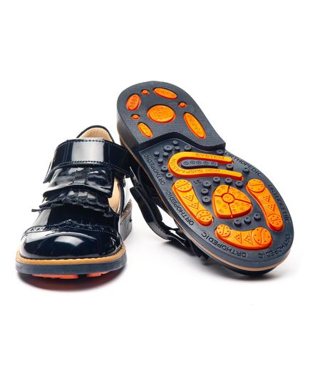 Туфлі для дівчаток Theo Leo синього кольору, Колір: т.синій, Розмір: 36, зображення 4