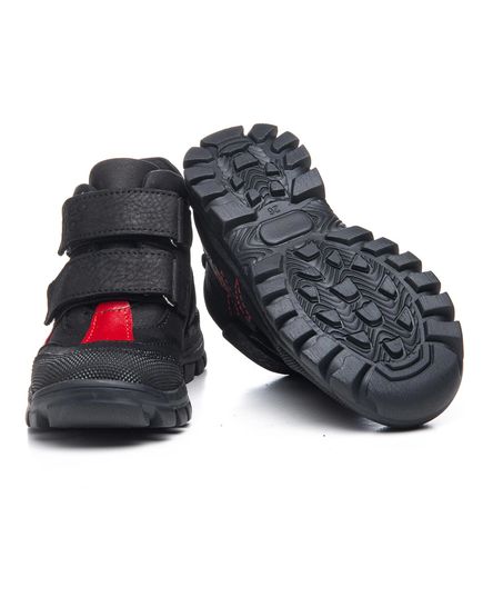 Ботинки для мальчиков Theo Leo черного цвета, Цвет: чорний/червоний, Размер: 21, изображение 4