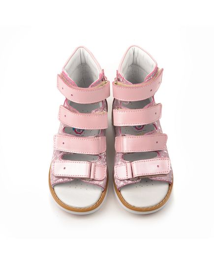 Ортопедические босоножки для девочек Theo Leo розового цвета, Цвет: рожевий, Размер: 30, изображение 4