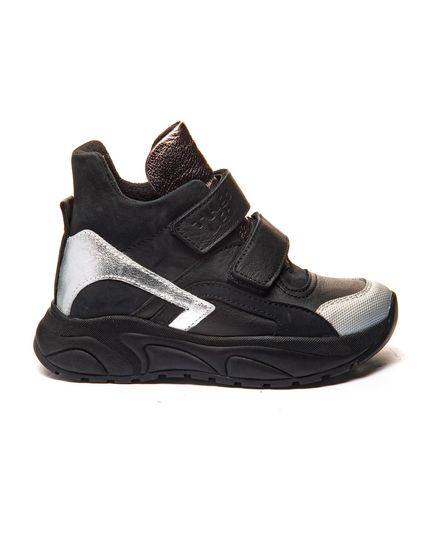 Ботинки для девочек Theo Leo черного цвета, Цвет: чорний/сріблястий, Размер: 26, изображение 5