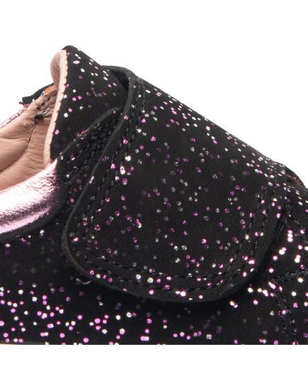 Мокасины для девочек Theo Leo черного цвета, Цвет: чорний/рожевий, Размер: 26, изображение 4