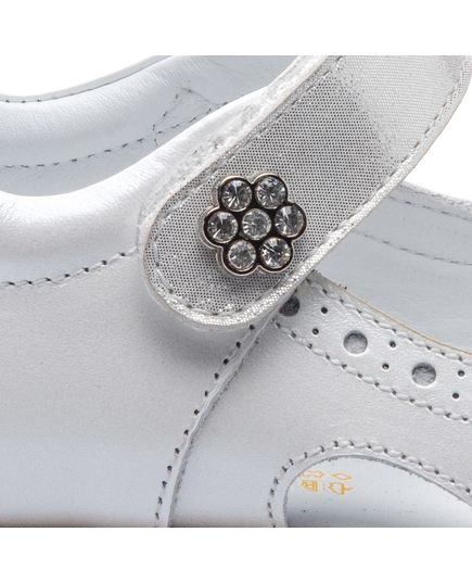 Босоніжки для дівчаток Theo Leo білого кольору, Колір: білий, Розмір: 26, зображення 3