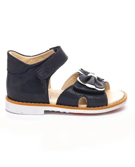 Босоніжки для дівчаток Theo Leo темно-синього кольору, Колір: т.синій/білий, Розмір: 26, зображення 5