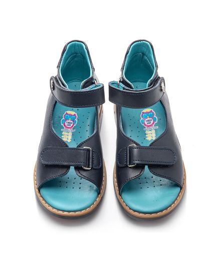 Босоножки для мальчиков Theo Leo темно-синего цвета, Цвет: т.синій, Размер: 35, изображение 4